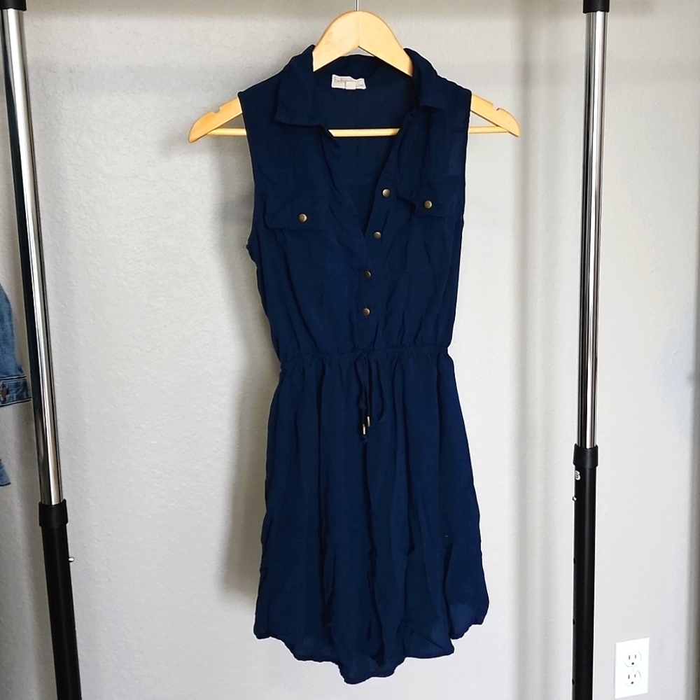 Sleeveless Shirt dress